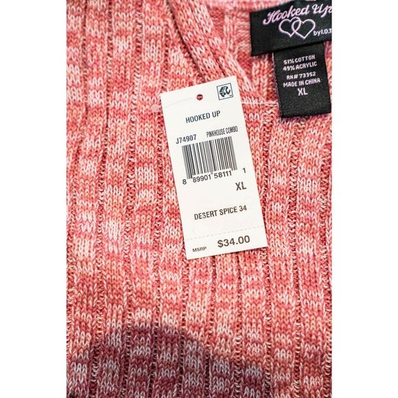 Hooked UP Tank Top, Pink, XL - Picture 3 of 5